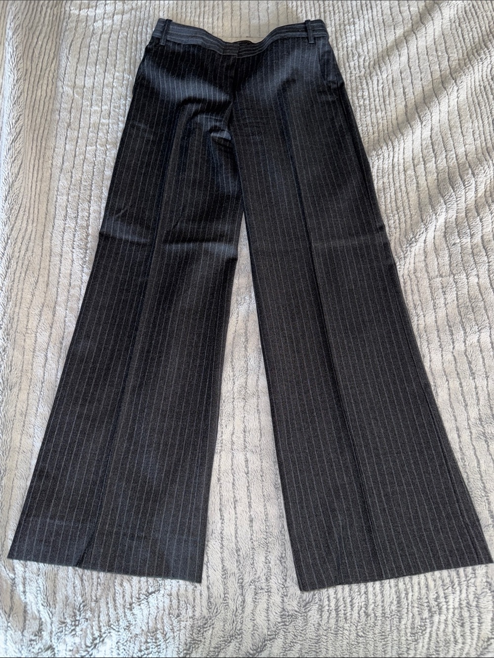BCBGMAXAZRIA Black and White Lined Dress Pants